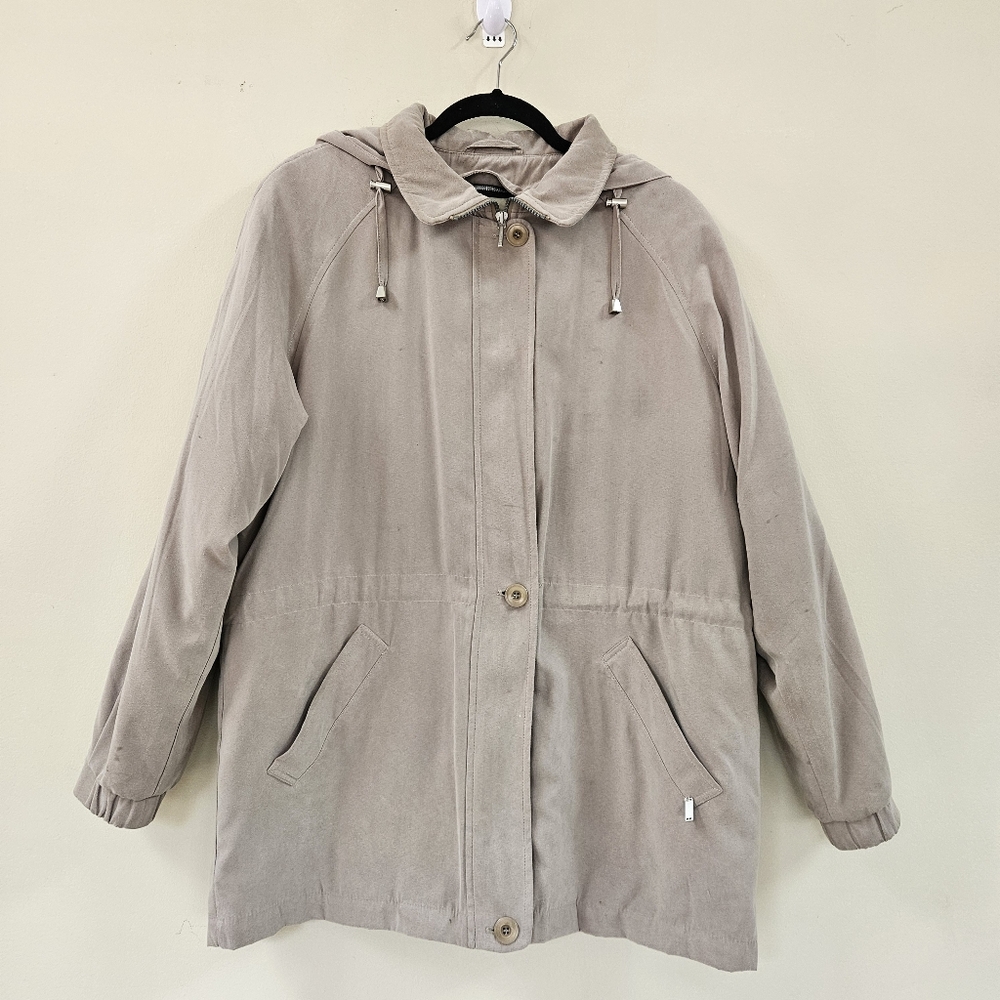 London Fog Limited Edition Jacket Men's Sz M  Waist Lgth Removable Hood Lining